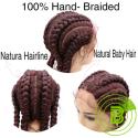 360 full lace front synthetic braided hair wigs